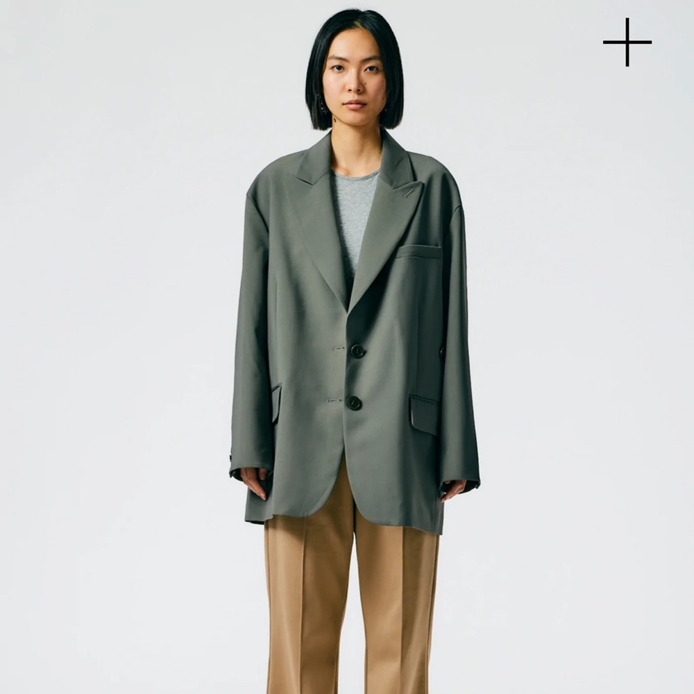 Tibi Tropical Wool Liam Blazer NWT